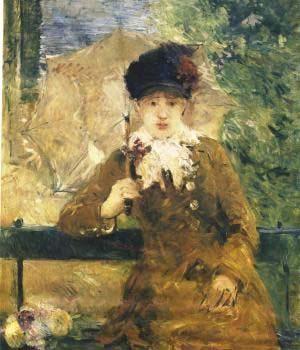 Berthe Morisot Dame a L ombrelle Norge oil painting art